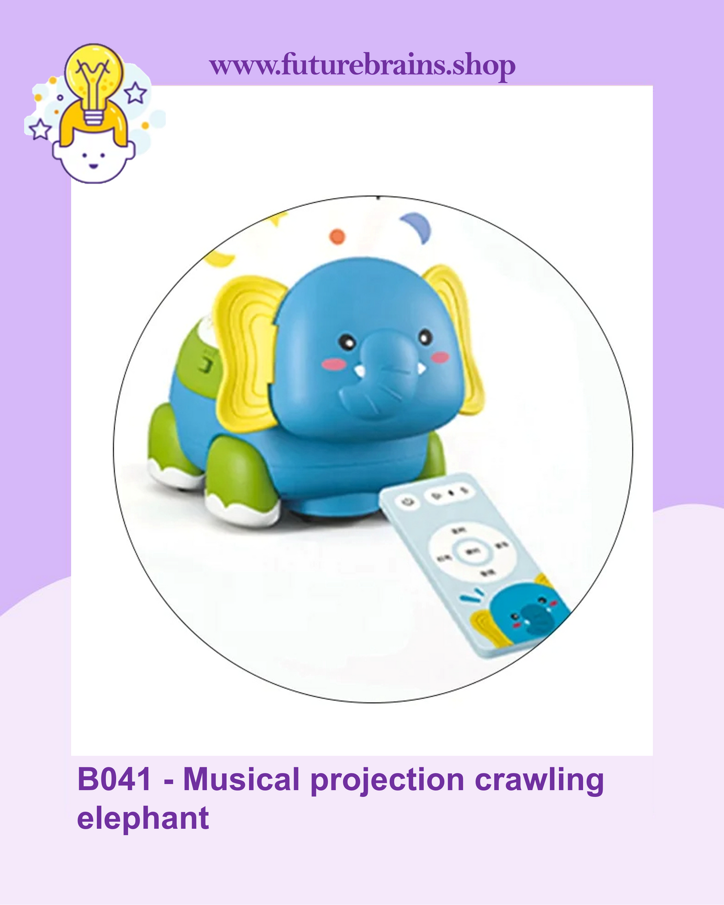 B041 - Musical projection crawling elephant