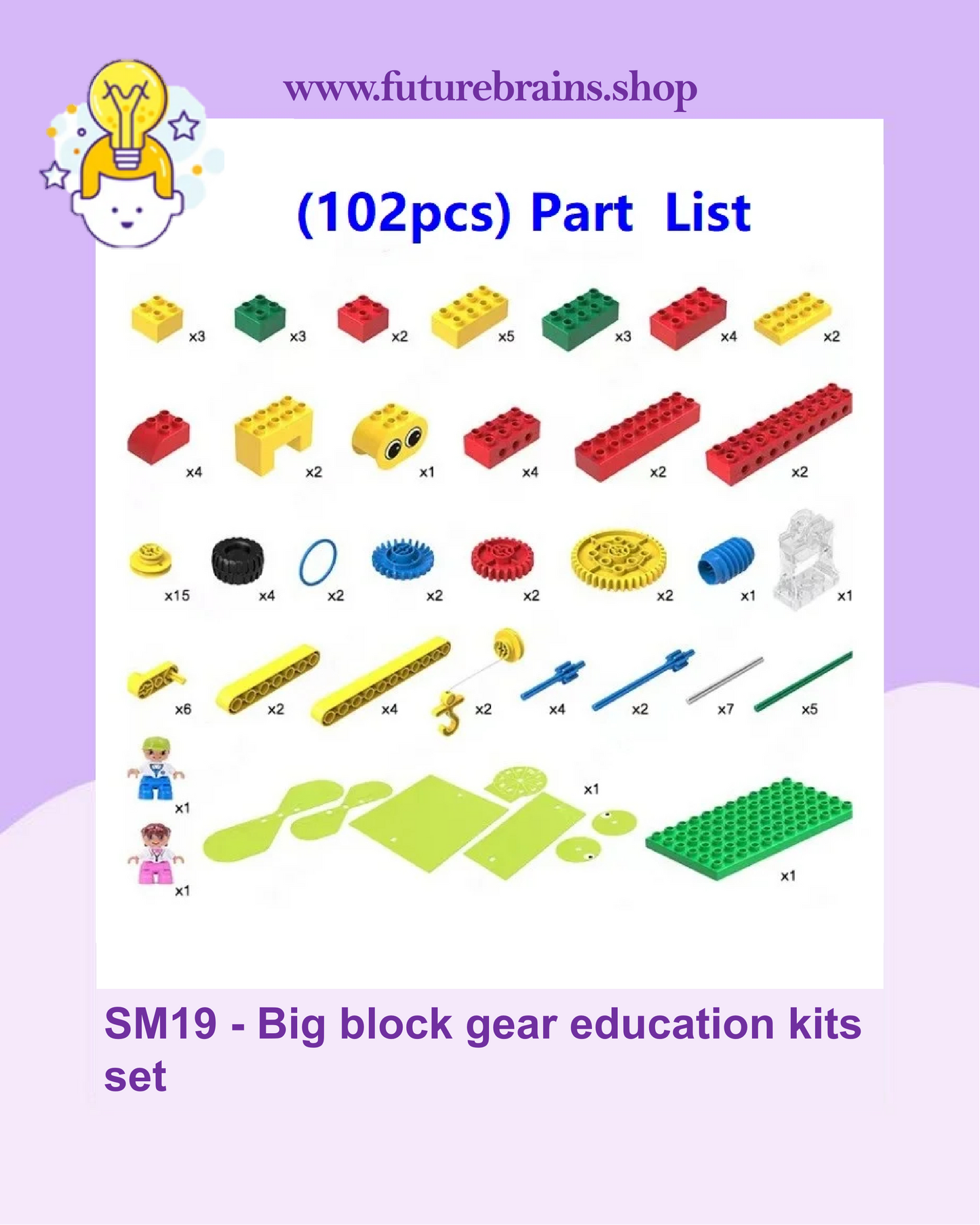 SM19 - Big block gear education kits set