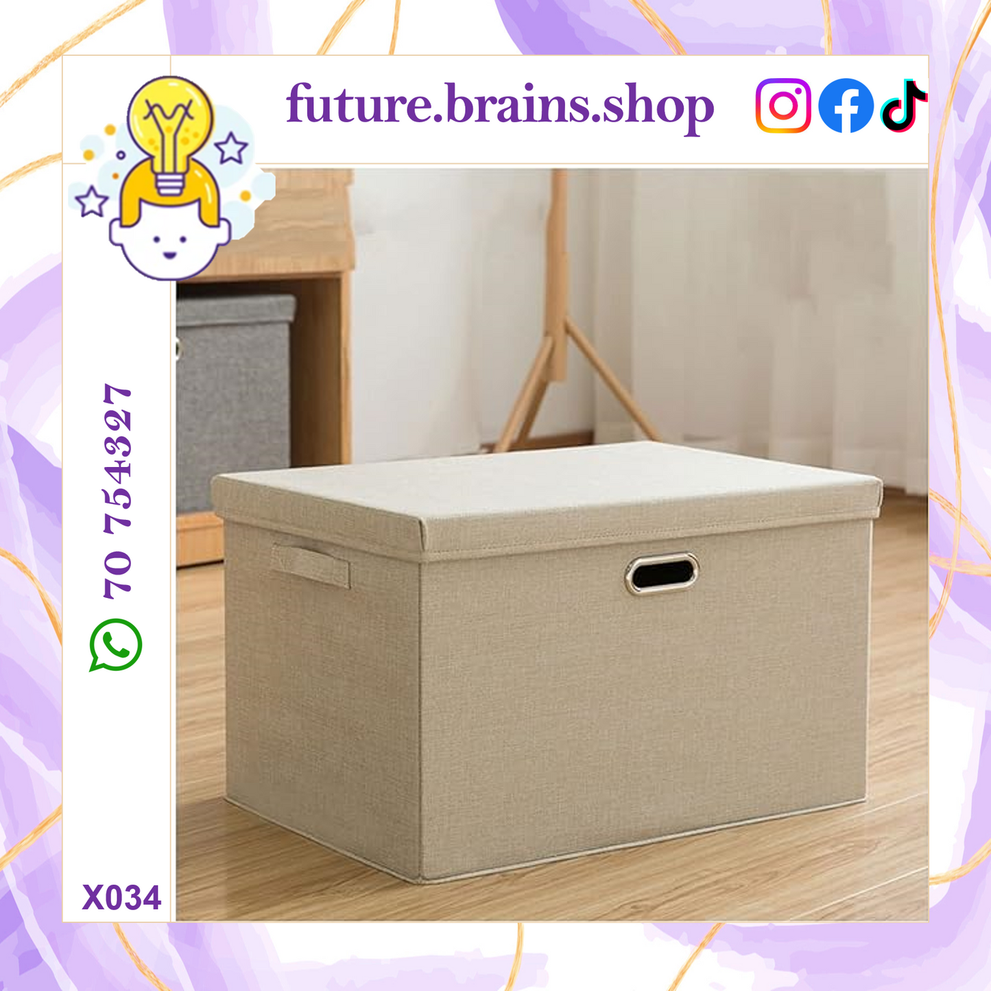 X034 - Foldable storage box