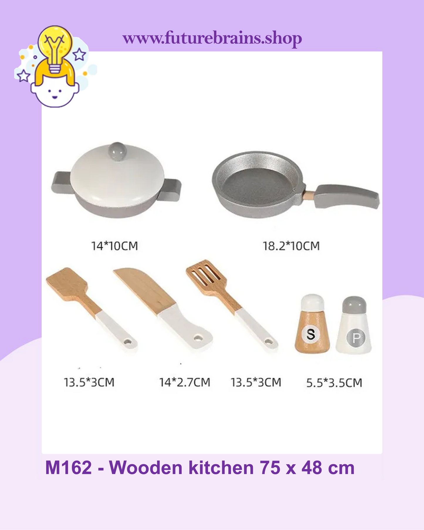 M162 - Wooden colorful kitchen 75 x 48 cm (FREE DELIVERY)