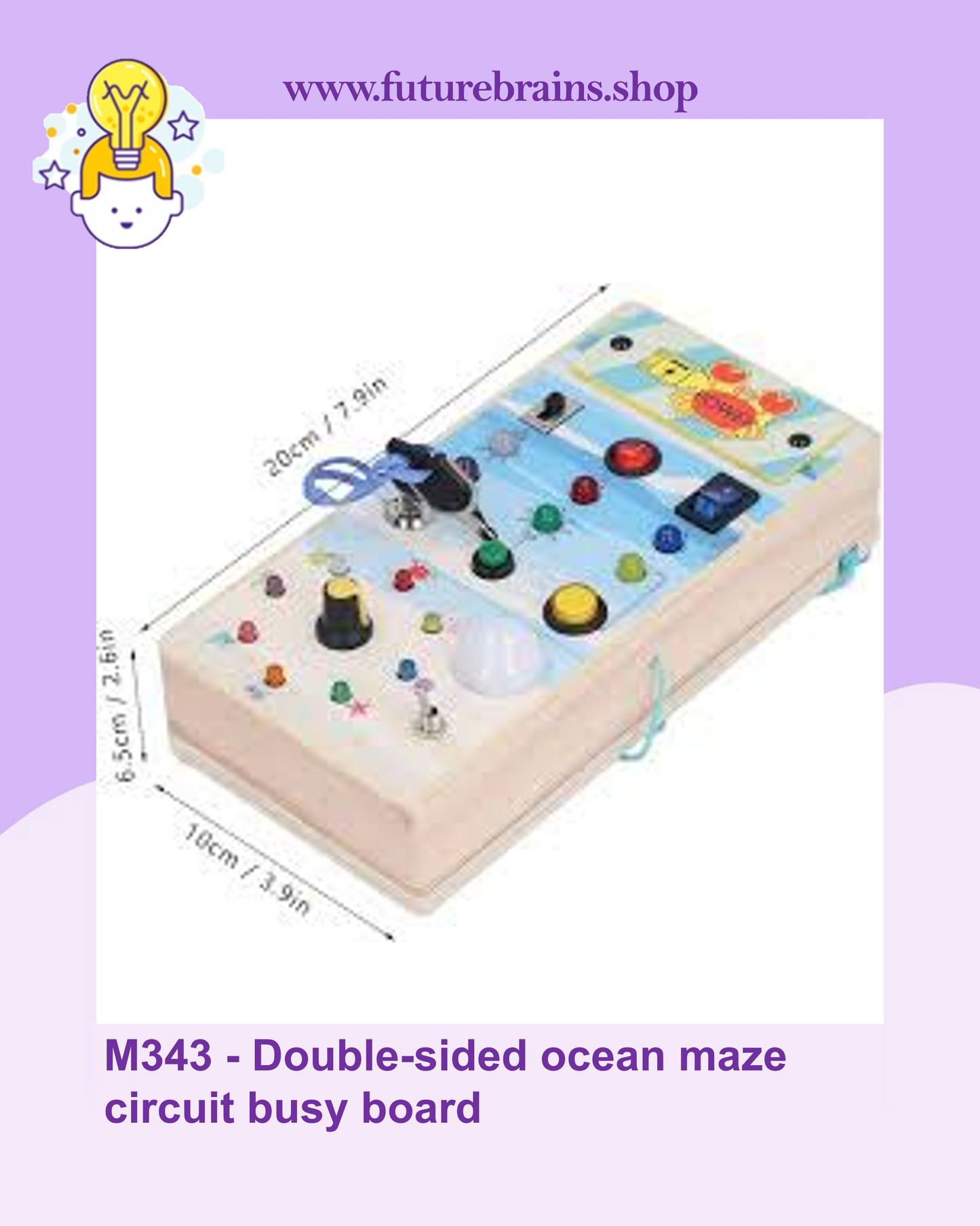M343 - Double-sided ocean maze circuit busy board