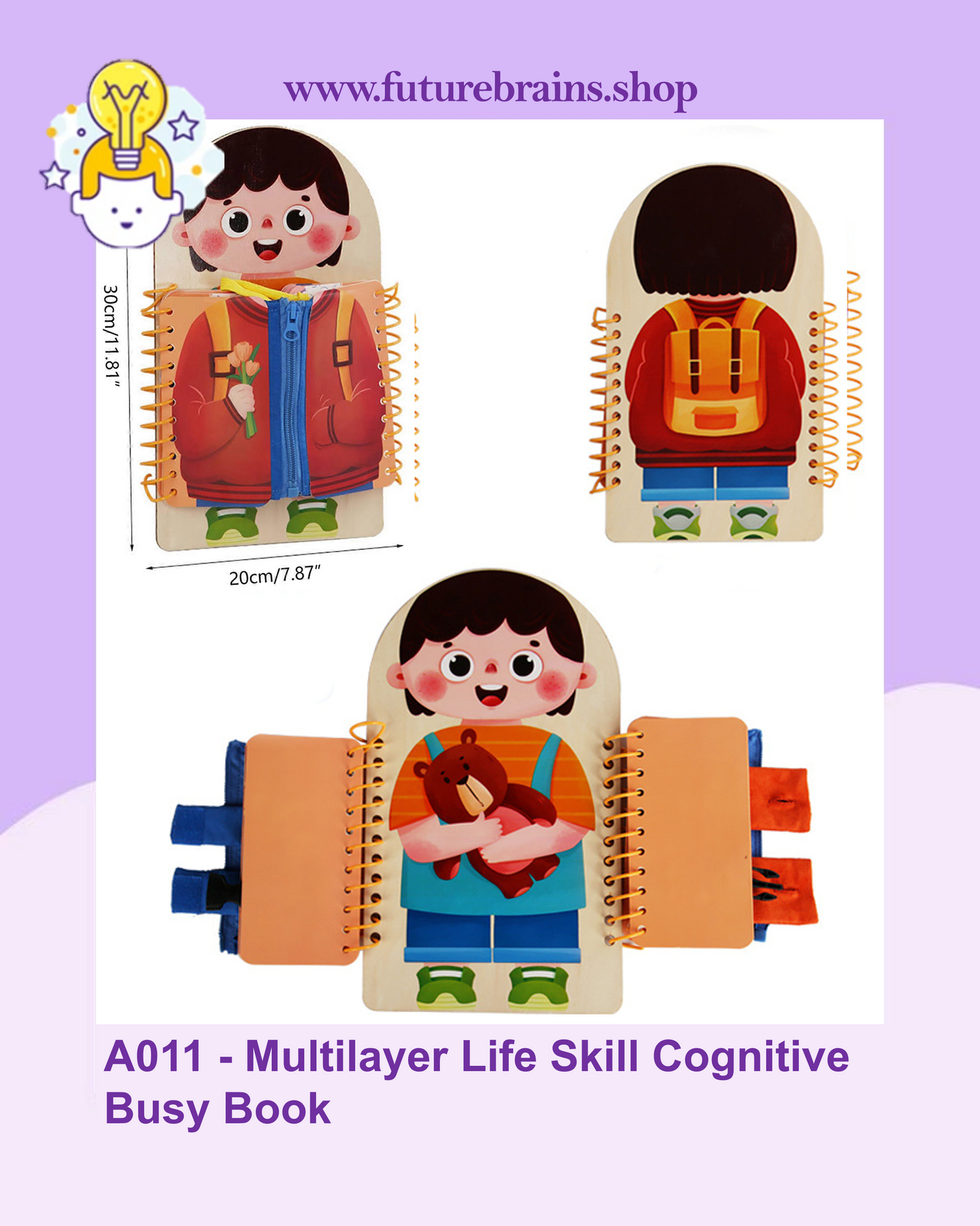 A011 - Multilayer Life Skill Cognitive Busy Book