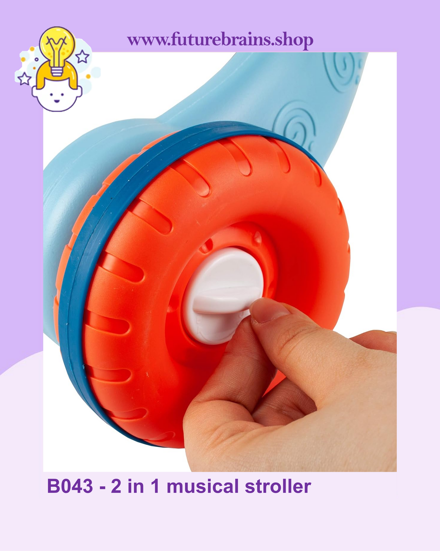 B043 - 2 in 1 musical stroller