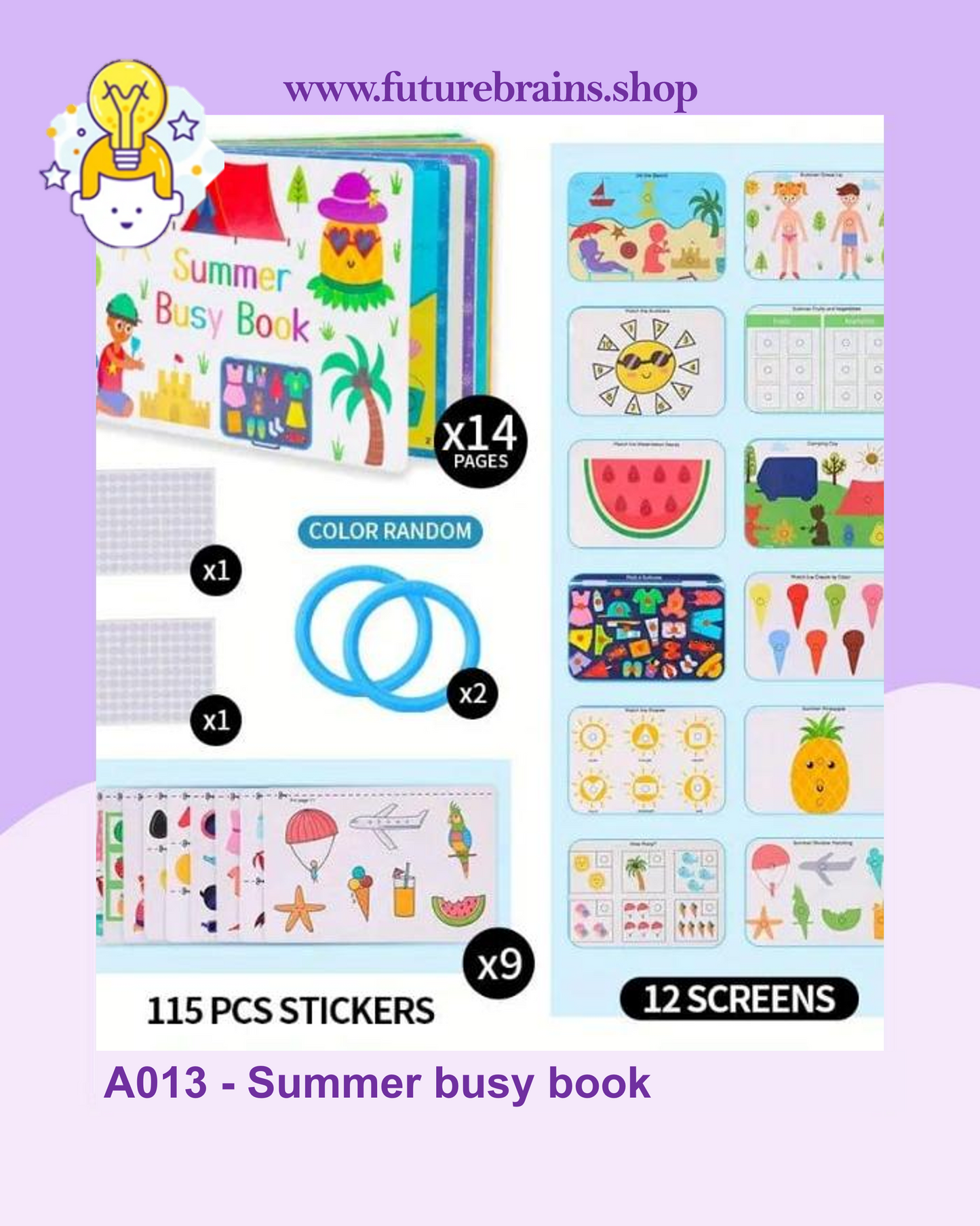 A013 - Summer busy book