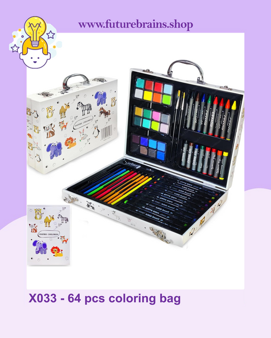 X033 - 64 pcs coloring bag