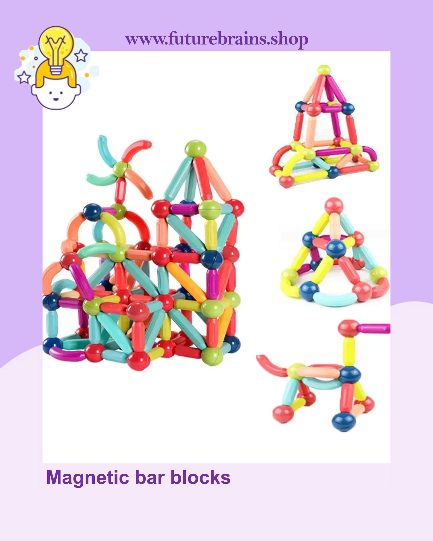 Magnetic bar blocks