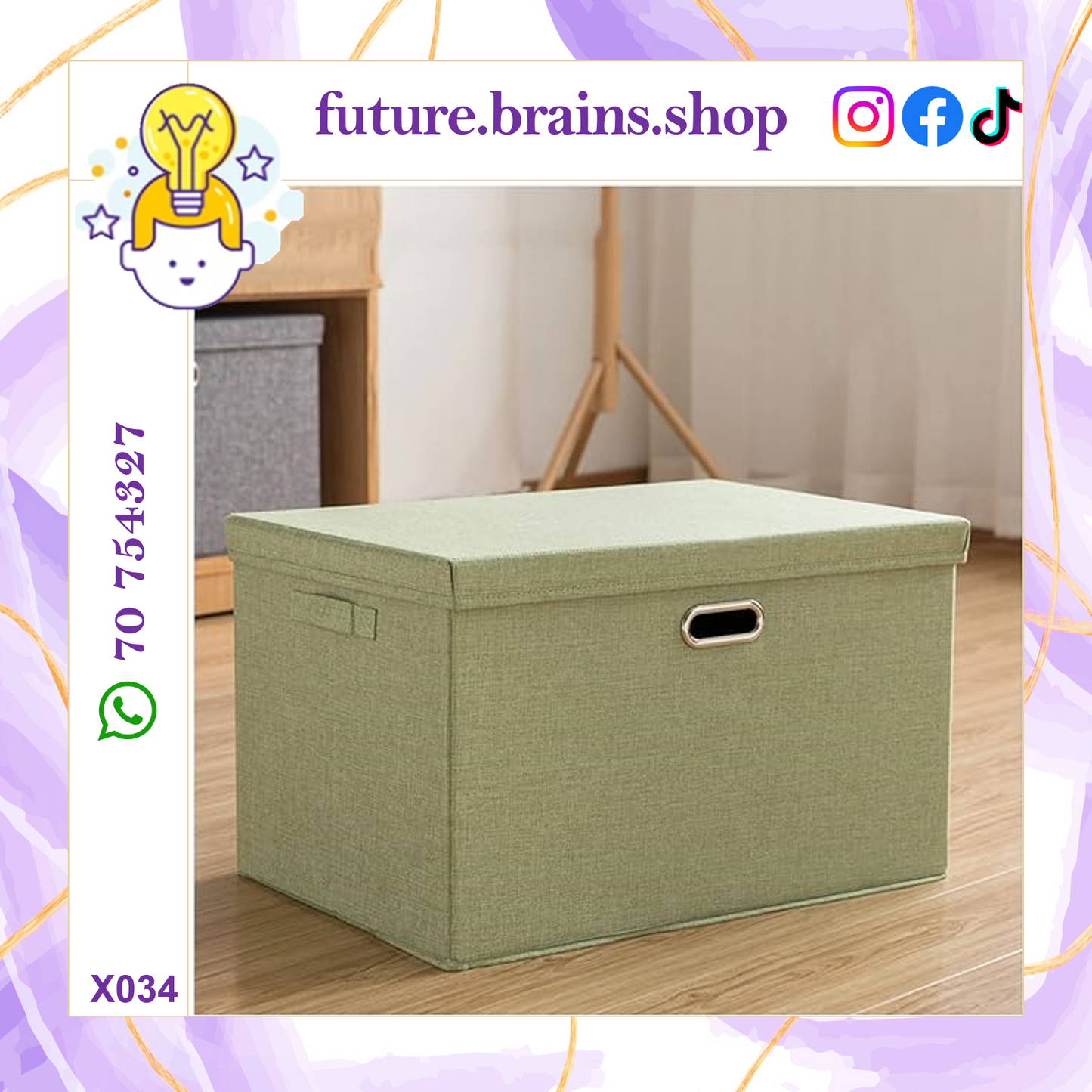 X034 - Foldable storage box