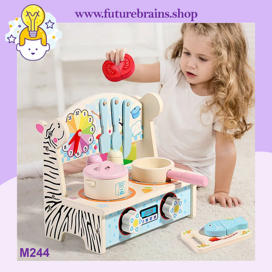 M244 - Wooden Mini Animal Kitchen 21.5 x 24 cm