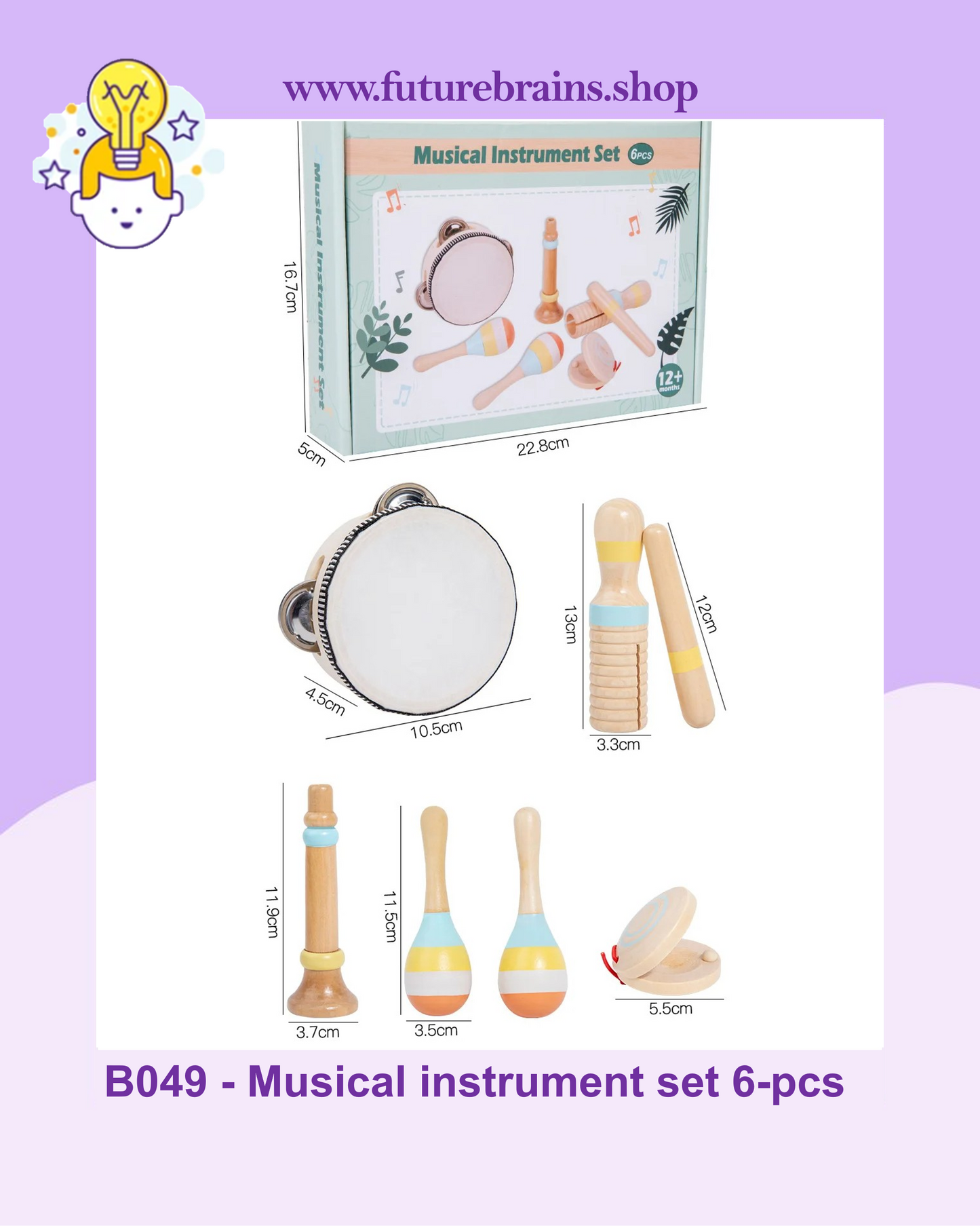 B049 - Musical instrument set 6-pcs