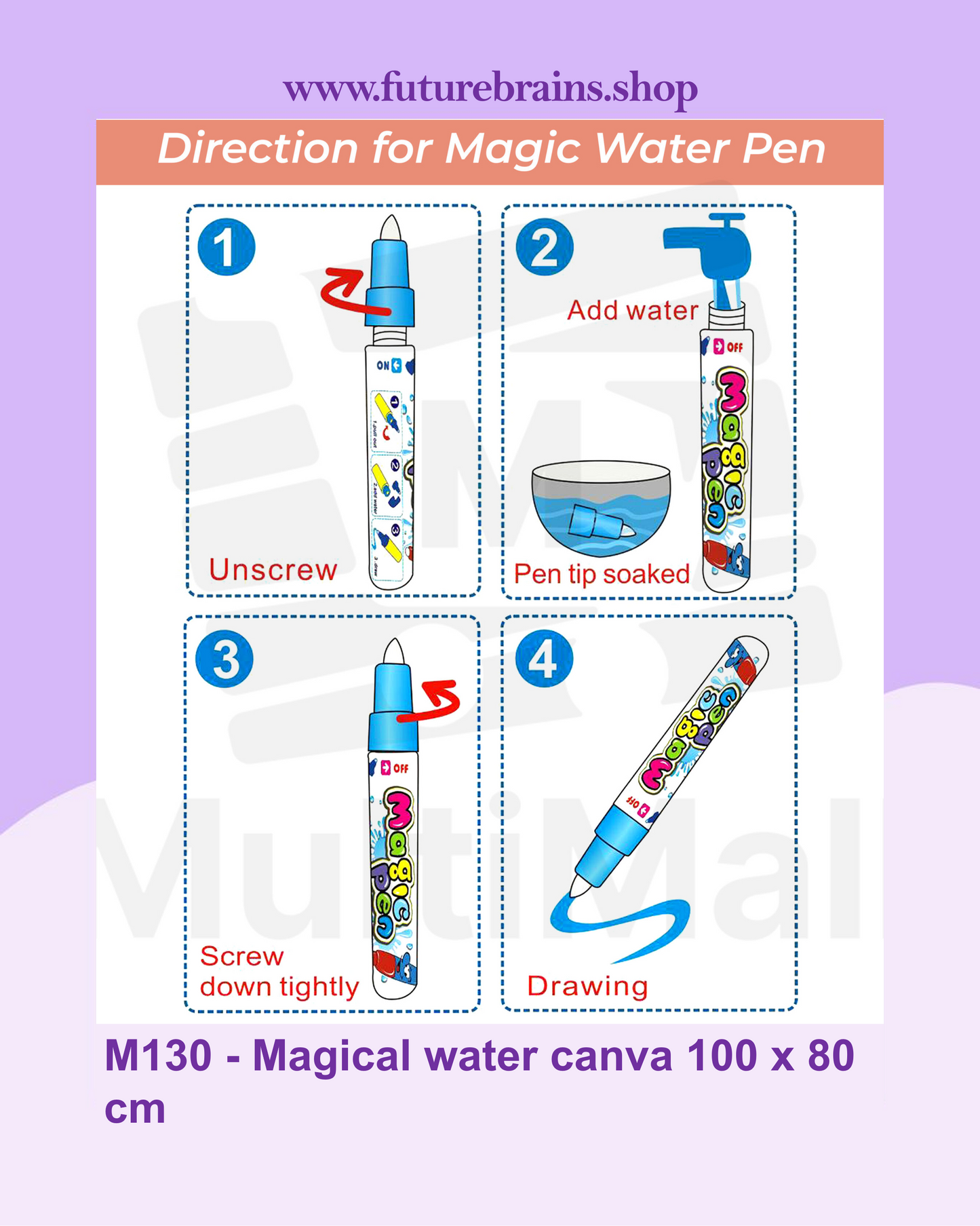 M130 - Magical water canva 100 x 80 cm