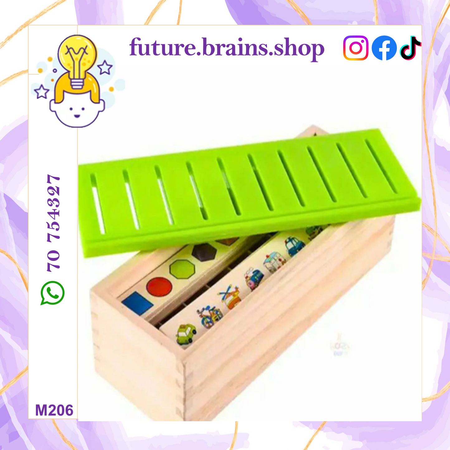 M206 - Wooden classification box