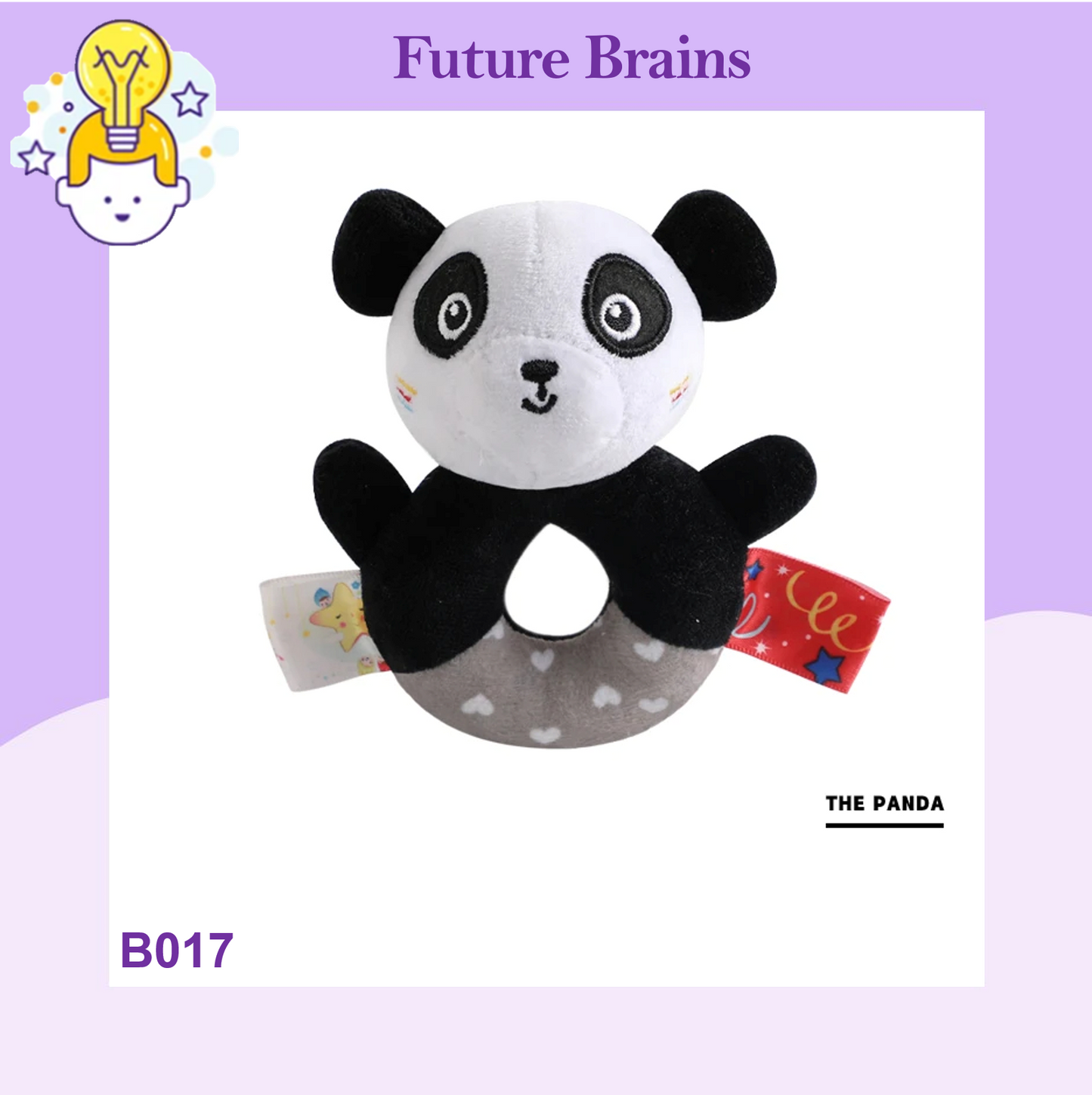 B017 - Baby cloth rattle ring