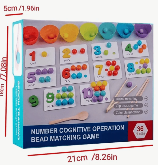 E134 - Number cognitive operation bead matching game