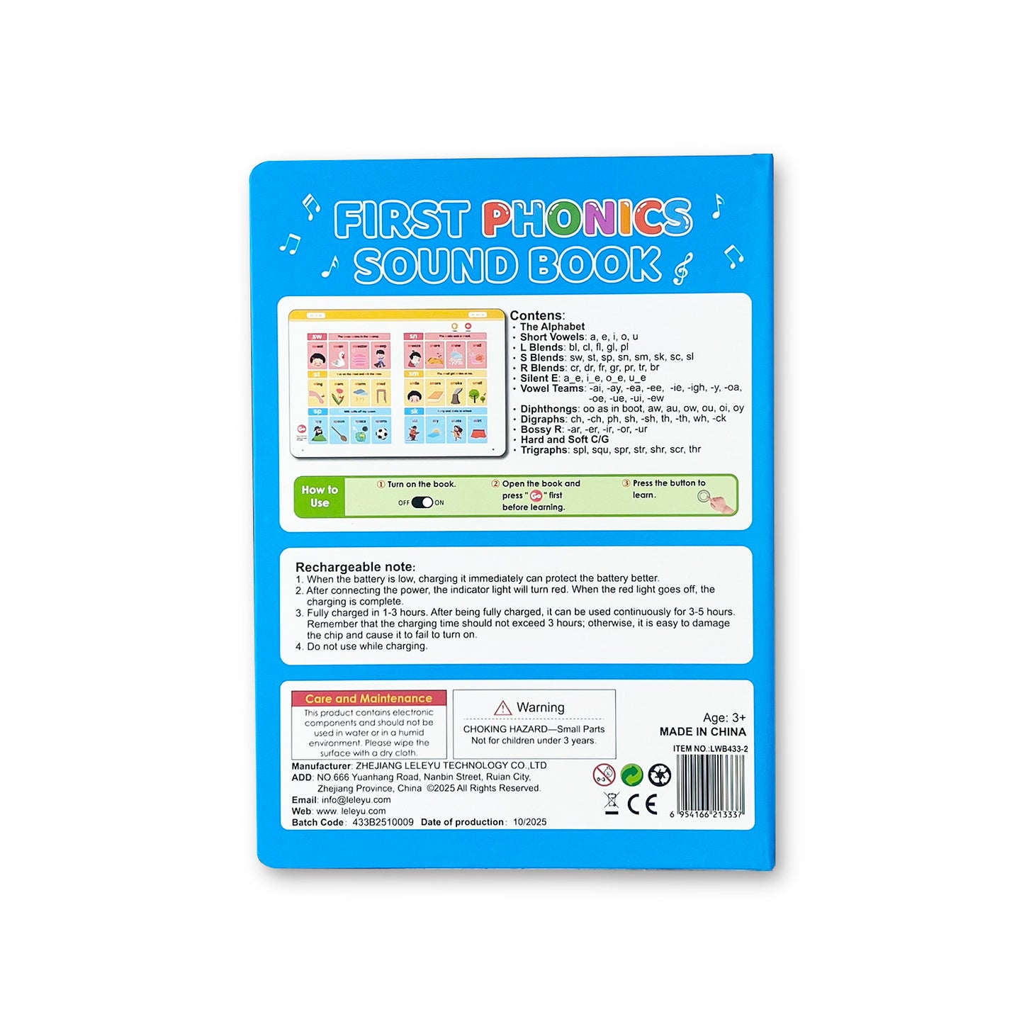 L040 - First Phonics Sound Book