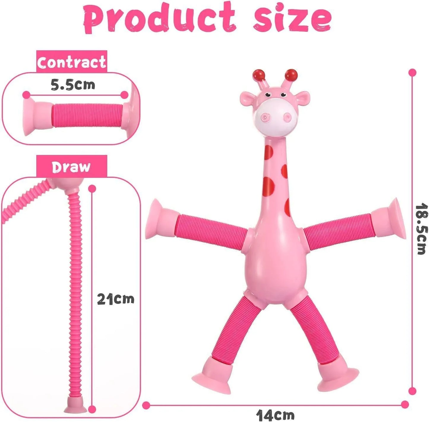 G007 - Giraffe Sensory Pop Tubes with Light