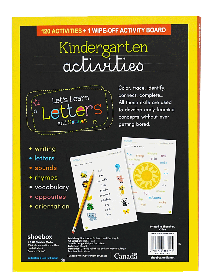 A324 - Kindergarten Activities - Let's Learn Letters And Sounds (KG3)