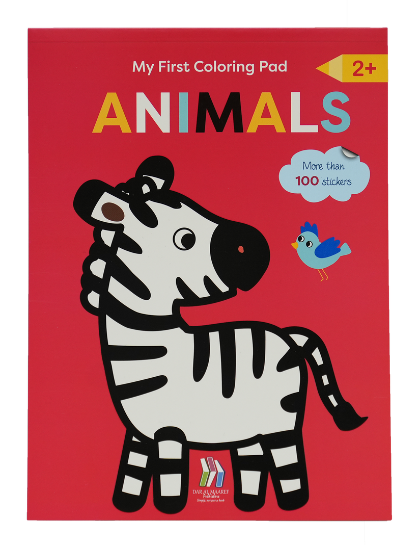 C024 - My First Coloring Pad Animals with more than 100 stickers