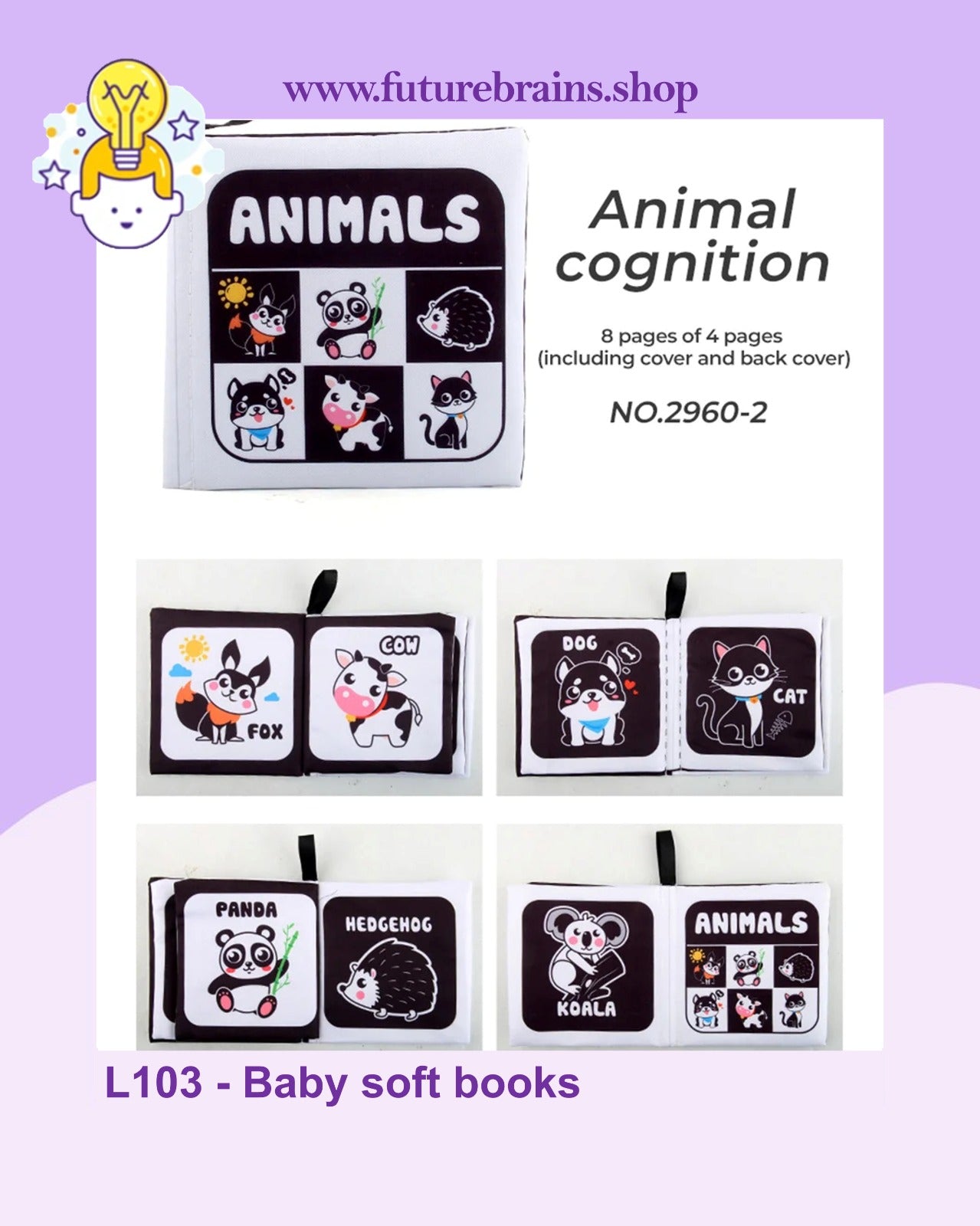 L103 - Black and white soft books