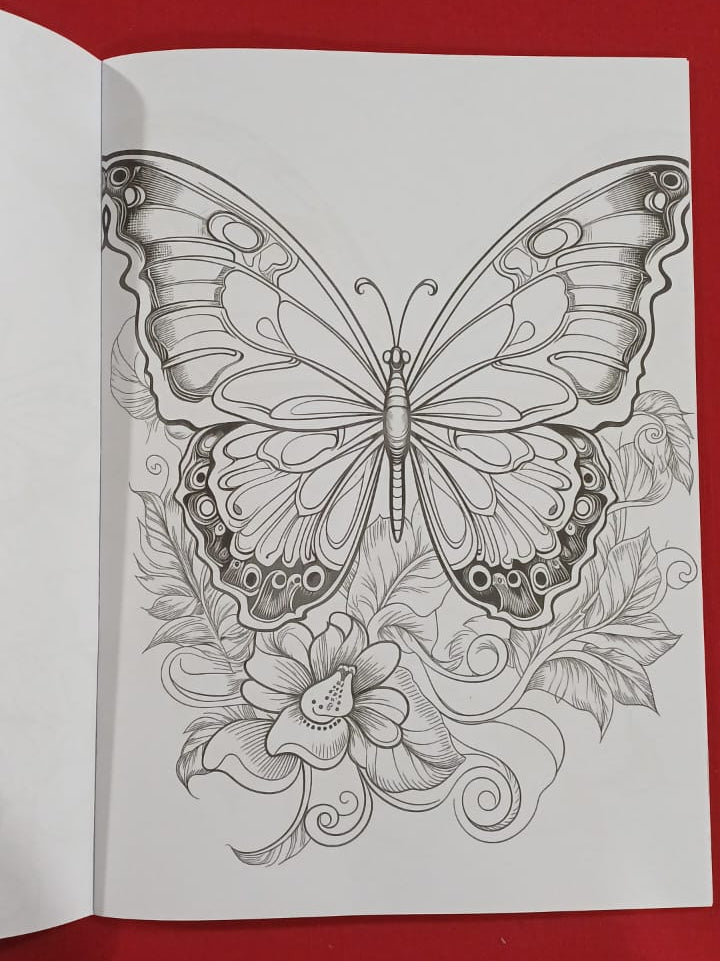 C001 - Butterflies Mandala Coloring Book