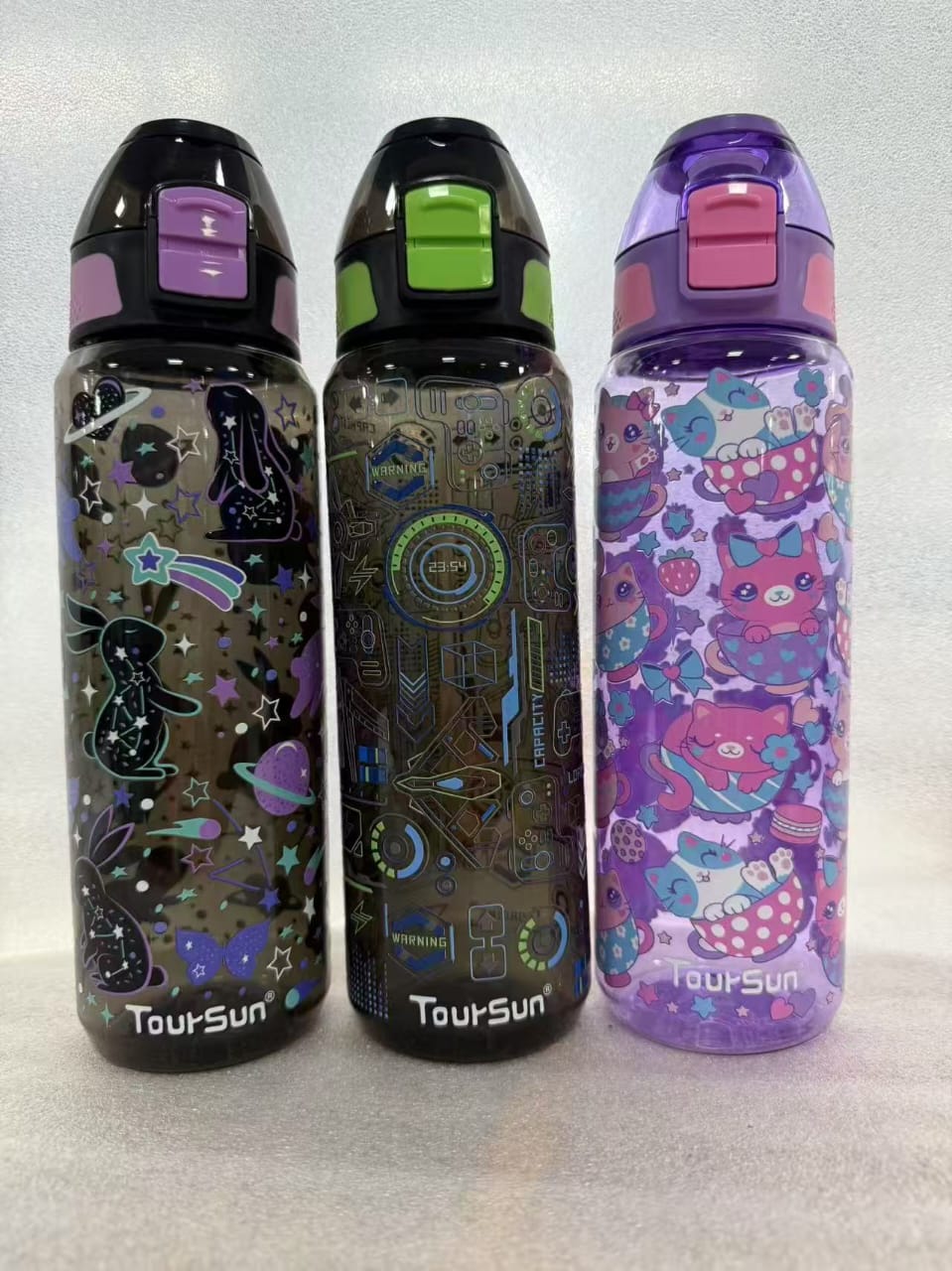 SBA005 - 800 ml Toursun® plastic water bottle without straw