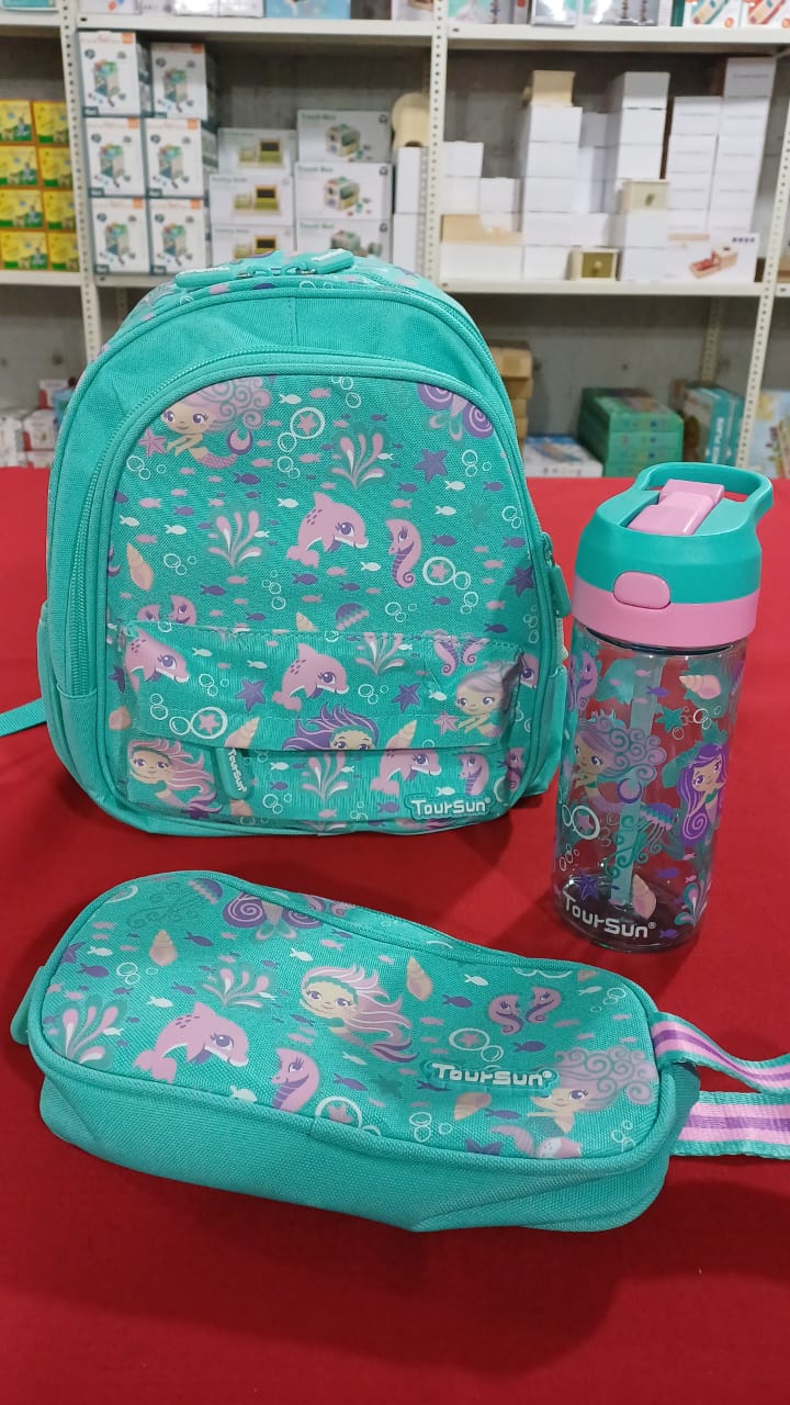 SB011 - 26 cm Toursun® school bag mermaids design
