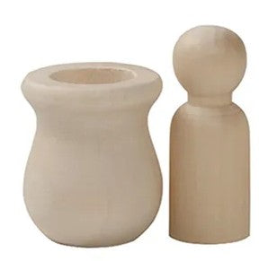 Mo151 - Montessori 3D shape fitting exercice - Peg