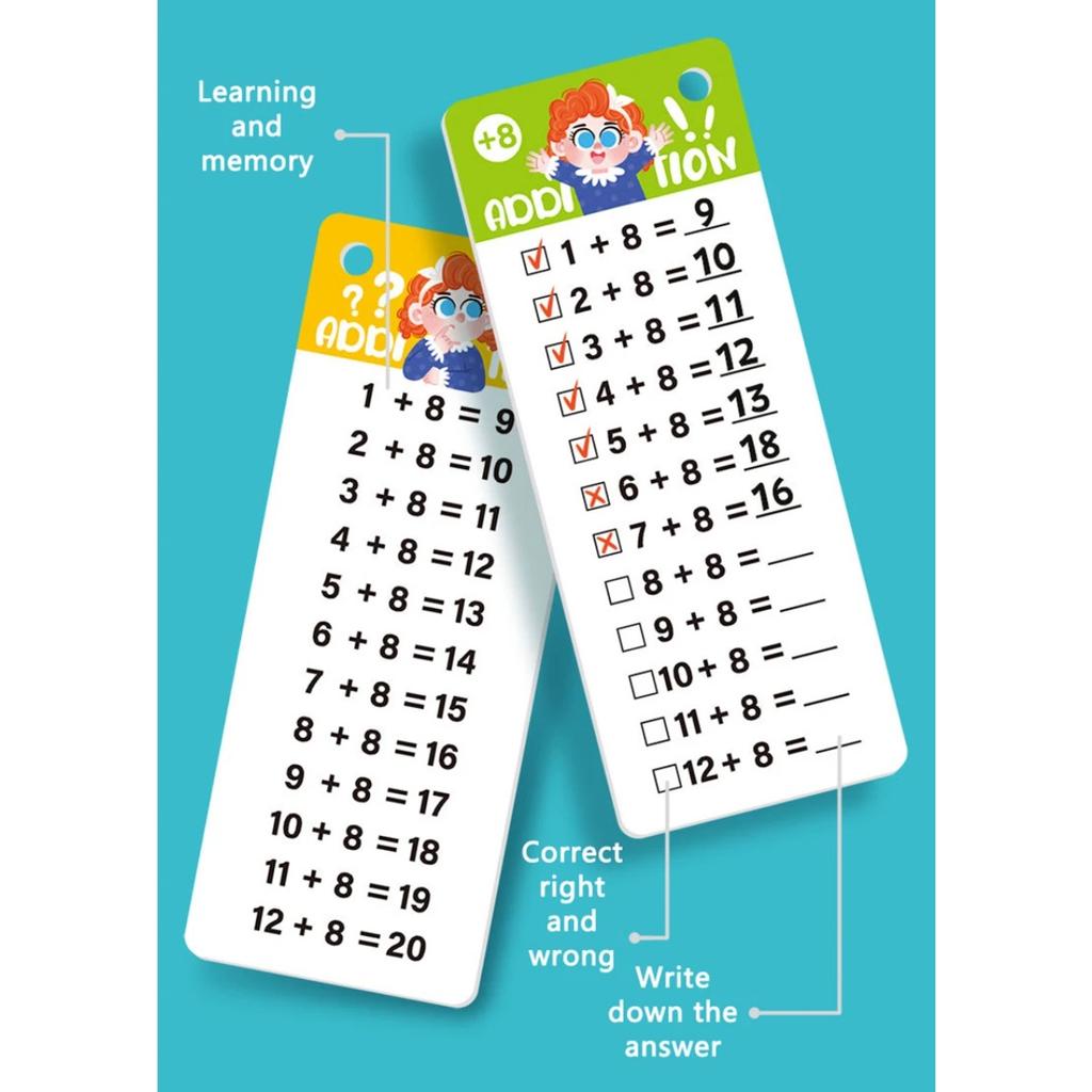 Wipe-Clean math flashcards
