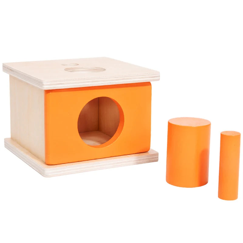 M087 - Wooden Montessori Shape Sorting & Object Permanence Box