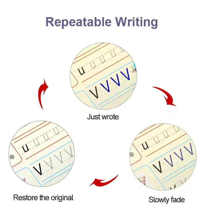 A429 - Magic practice copybook for preschools (set of 4 books)