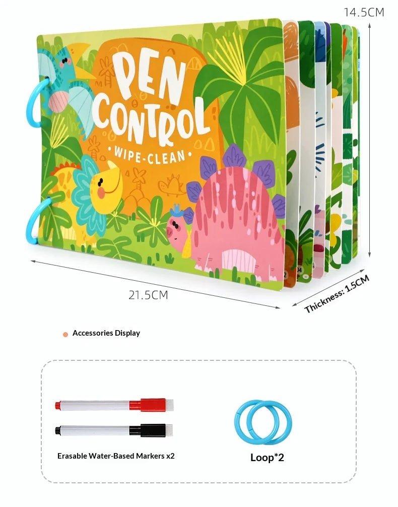 A004 - Pen Control Wipe-Clean Book