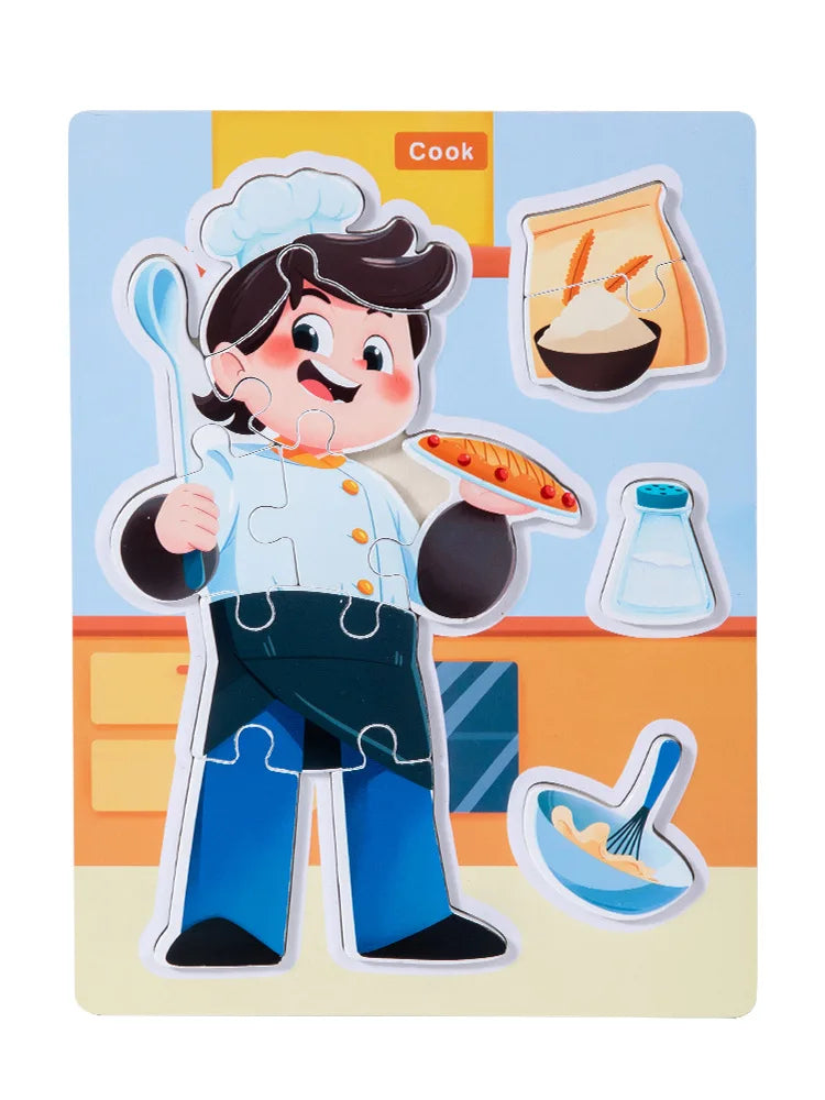 P014 - Jobs 3D Wooden Puzzle