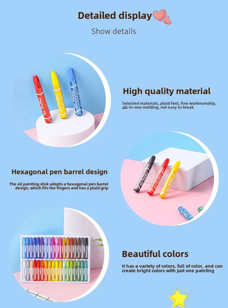 X006 - Oil pastel 24 colors