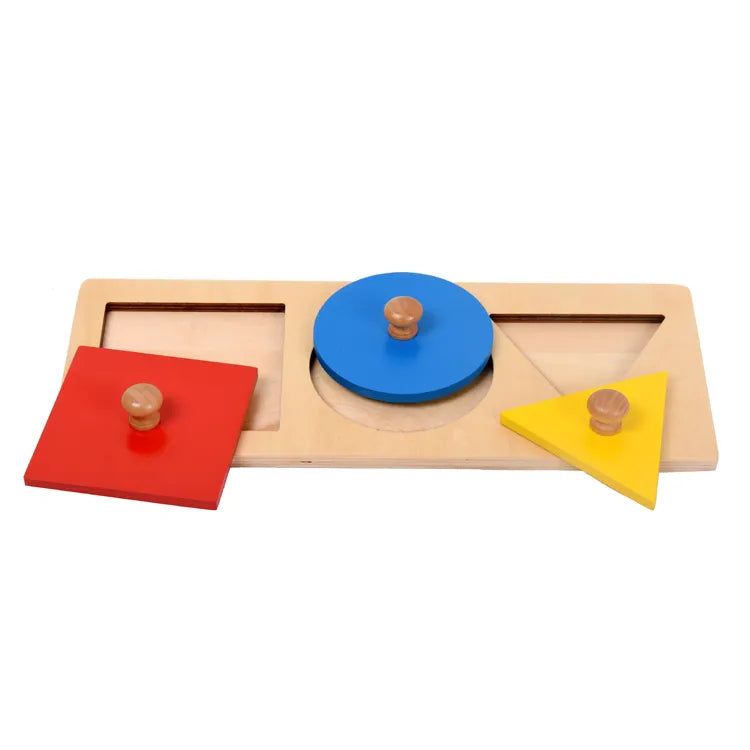 Mo136 - Montessori 3 shapes puzzle