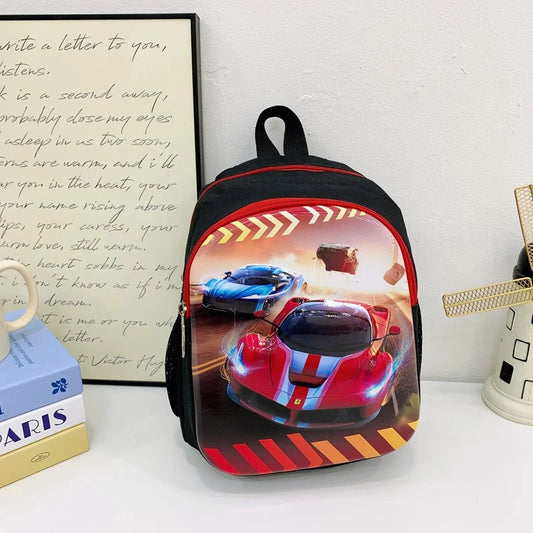 SB002 - 30 cm 3D school bag cars design