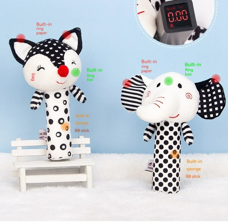 B021 - Black and white baby cloth sooting BB stick