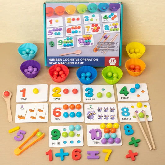 E134 - Number cognitive operation bead matching game