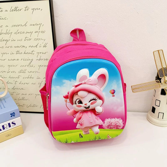 SB002 - 30 cm 3D school bag bunny design