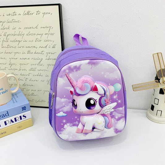 SB002 - 30 cm 3D school bag unicorn design