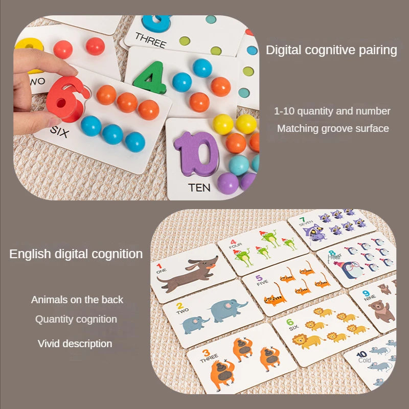 E134 - Number cognitive operation bead matching game