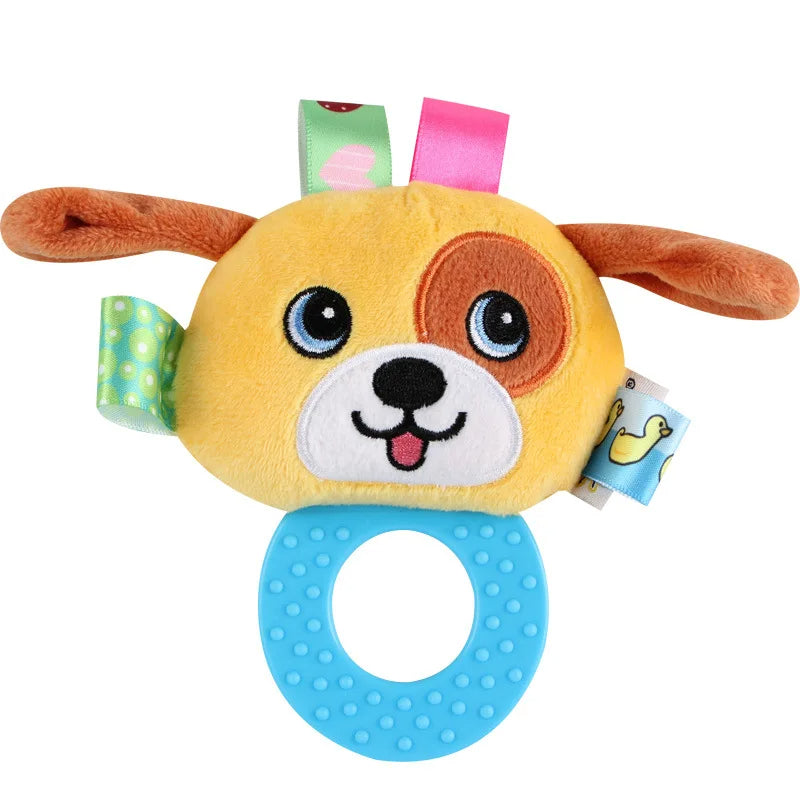 B023 - Baby hand gripping gum rattle plush toy