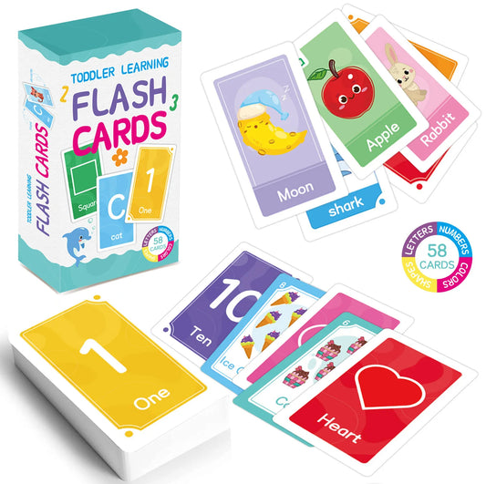 E145 - Toddler learning flash cards (blue box)