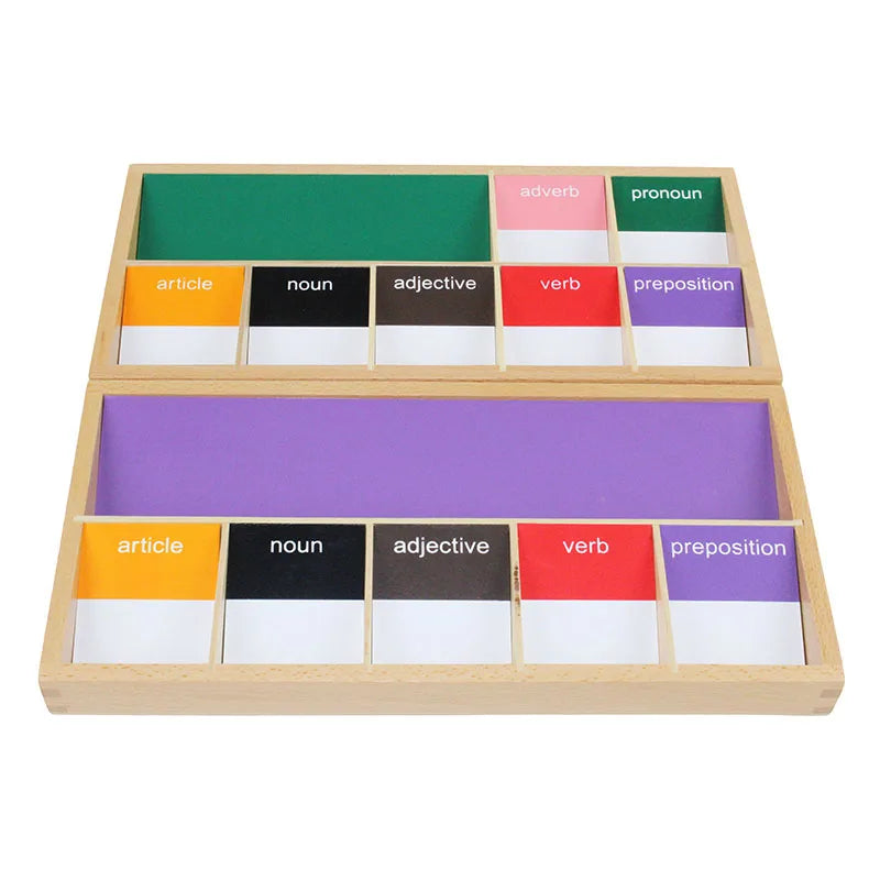 Mo083 - Montessori grammar boxes