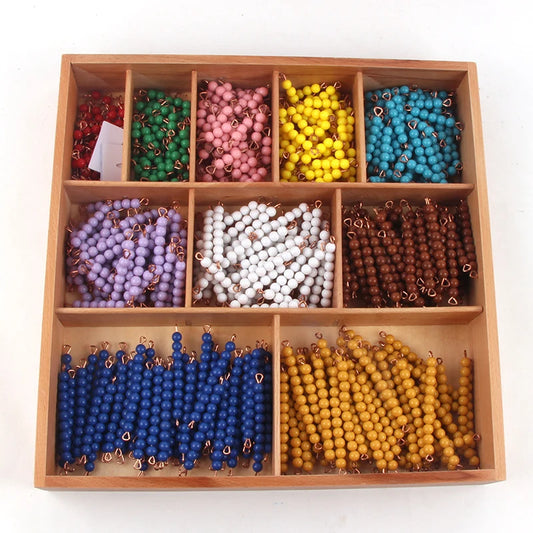 Mo122 - Montessori decanomial bead box