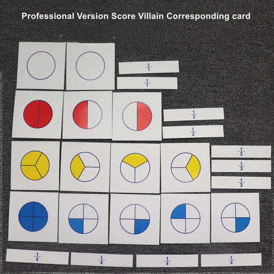 Mo110 - Montessori fraction cards