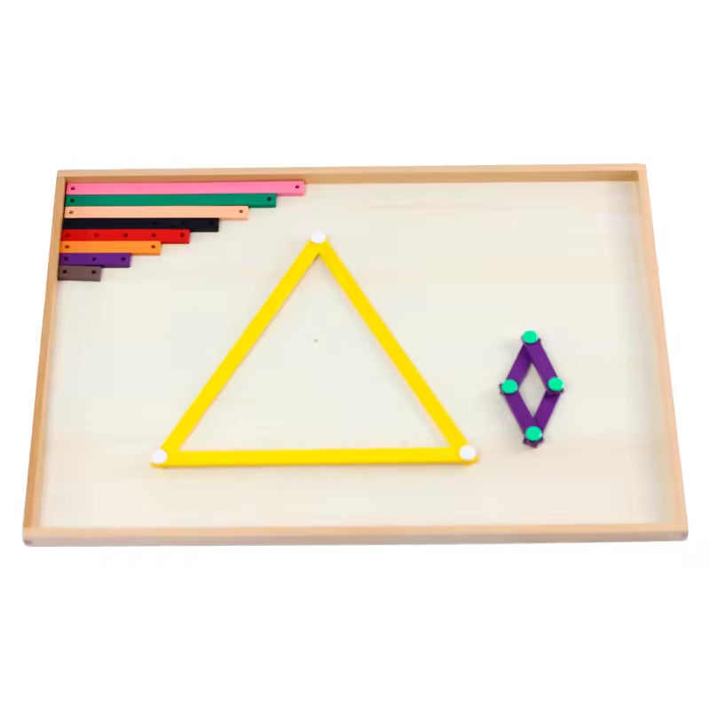 Mo090 - Montessori Geometric Stick Box