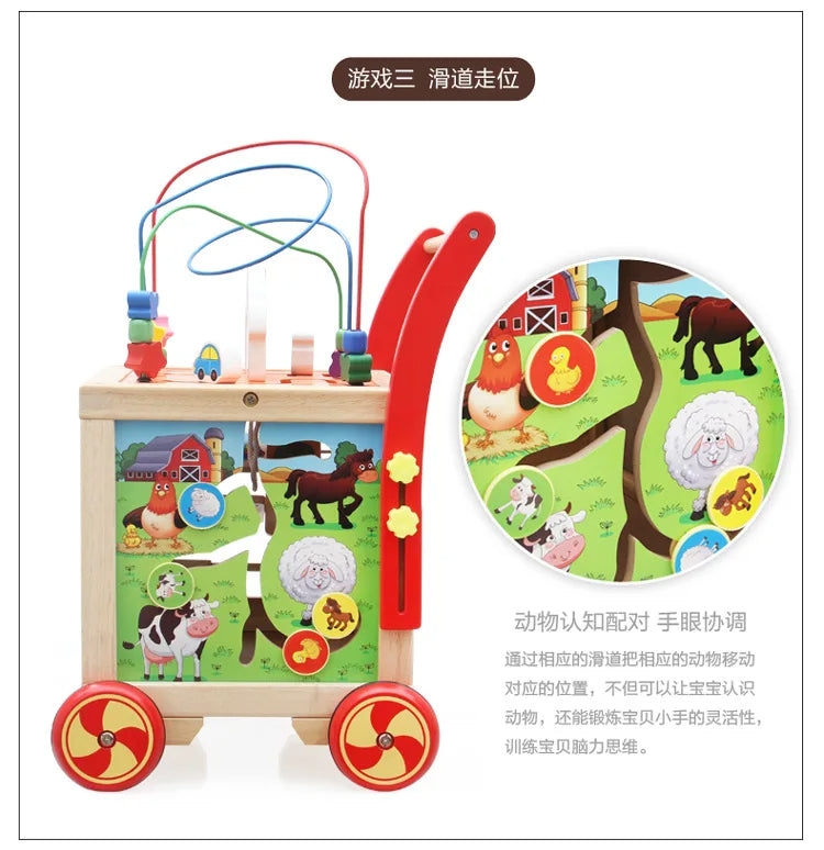 M172 - Multi-functional Wooden Cart (FREE DELIVERY)
