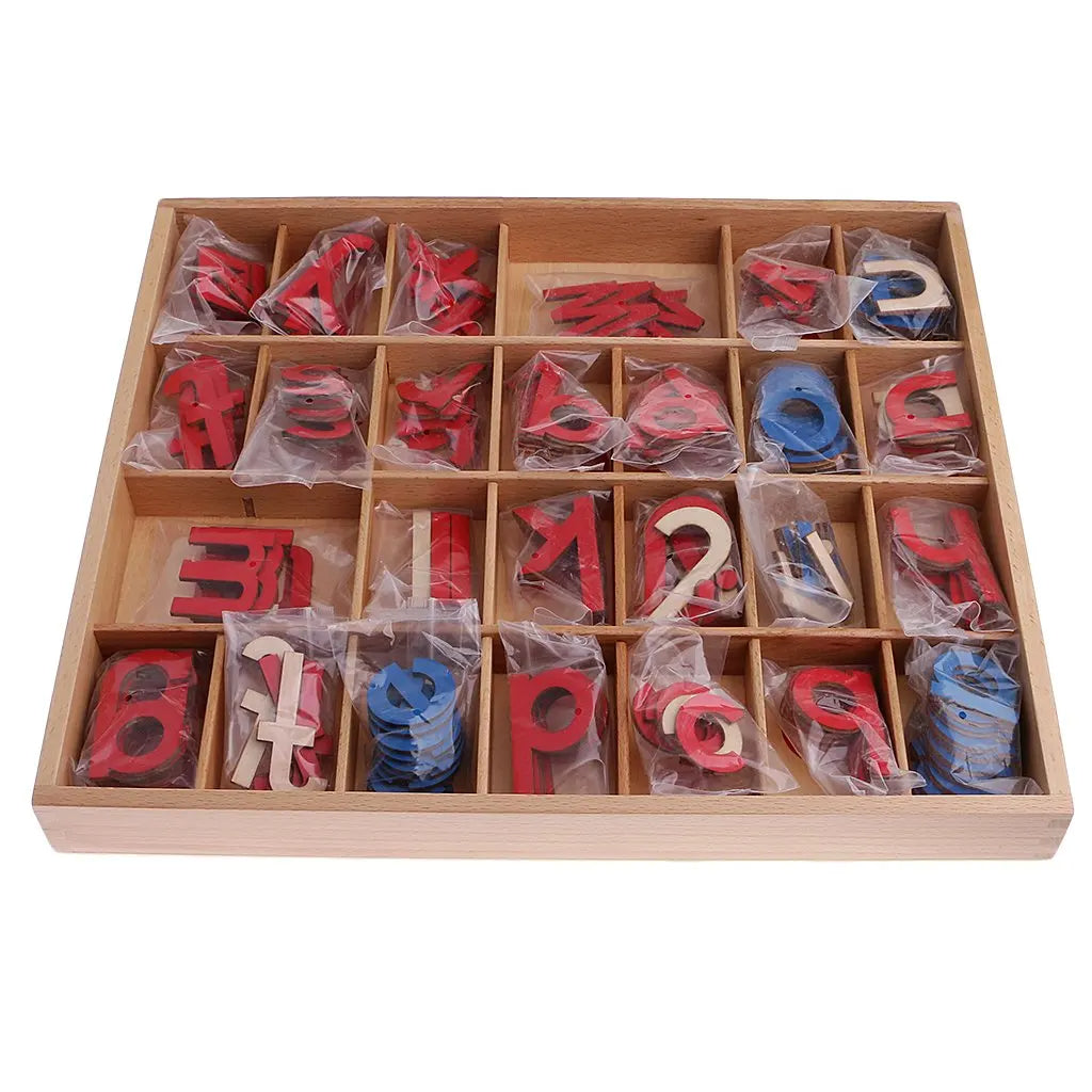 Mo005 - Montessori Wooden Movable Alphabet