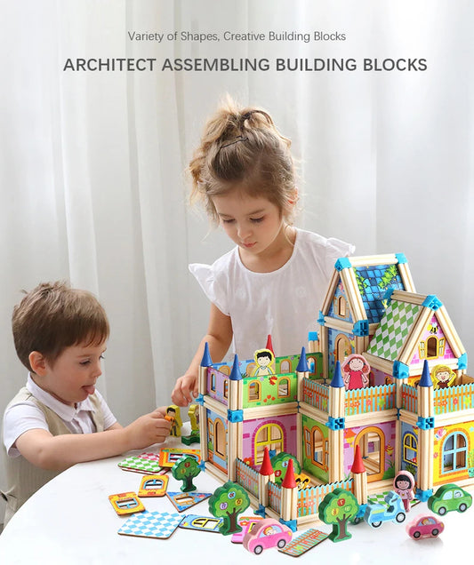 M019 - Master of architecture building blocks toy 128 pcs