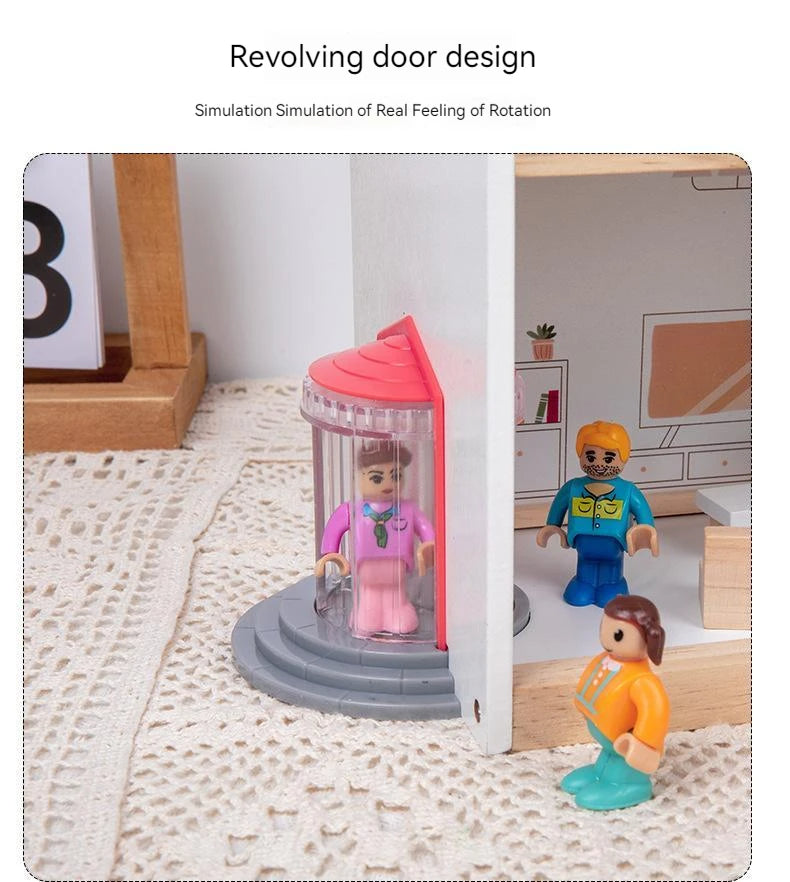 M259 - Wooden doll house 42 x 39 cm