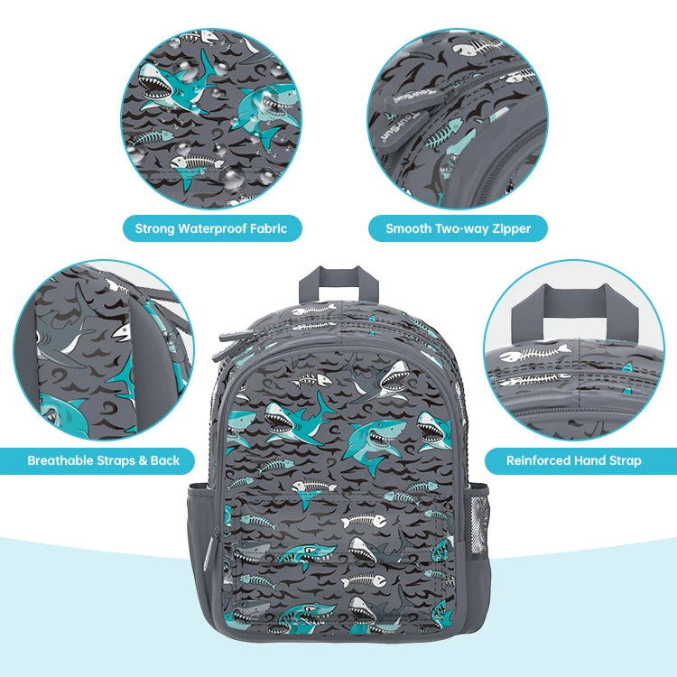 SB011 - 26 cm Toursun school bag sharks design